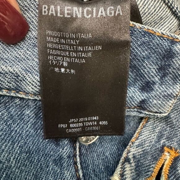 Balenciaga Cropped wide leg jeans - Picture 8 of 11